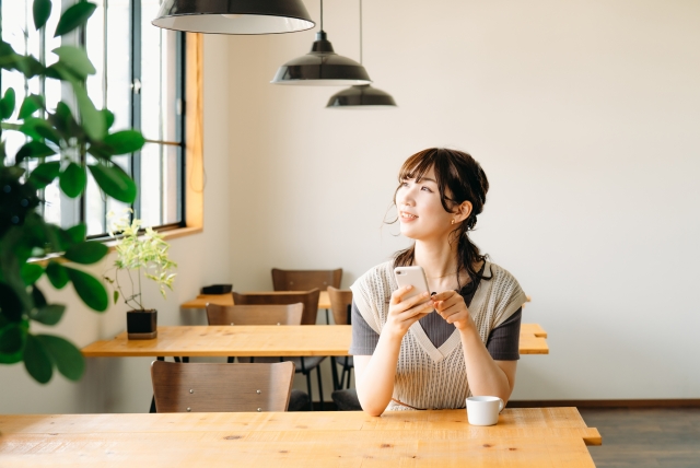 カフェでネット検索